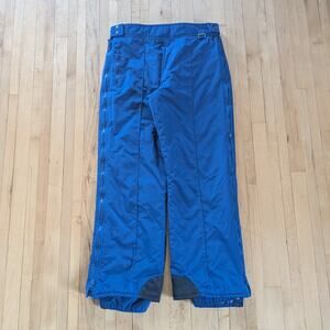 Vintage 90s Gelande Insulated Snow Pants Size L Blue Winter Padded Ski Board